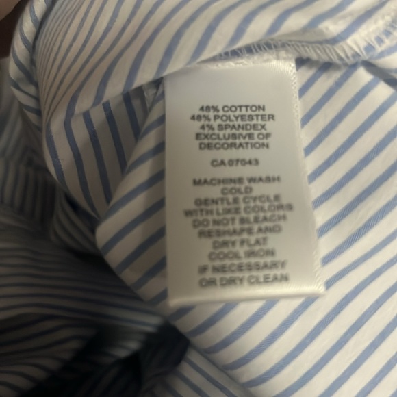 Cupio striped button up blouse cotton blend - Picture 7 of 7